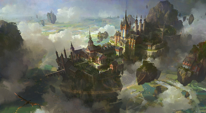 艺数绘讲师洛克猴 场景原画 游戏原画 概念设计