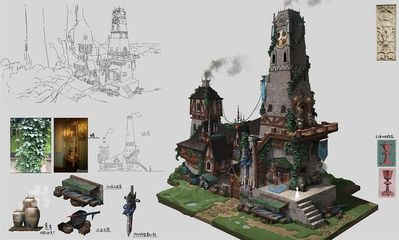 从建筑蓝图到幻想绘卷 西方建筑设计与原画设计的艺术交融与分野