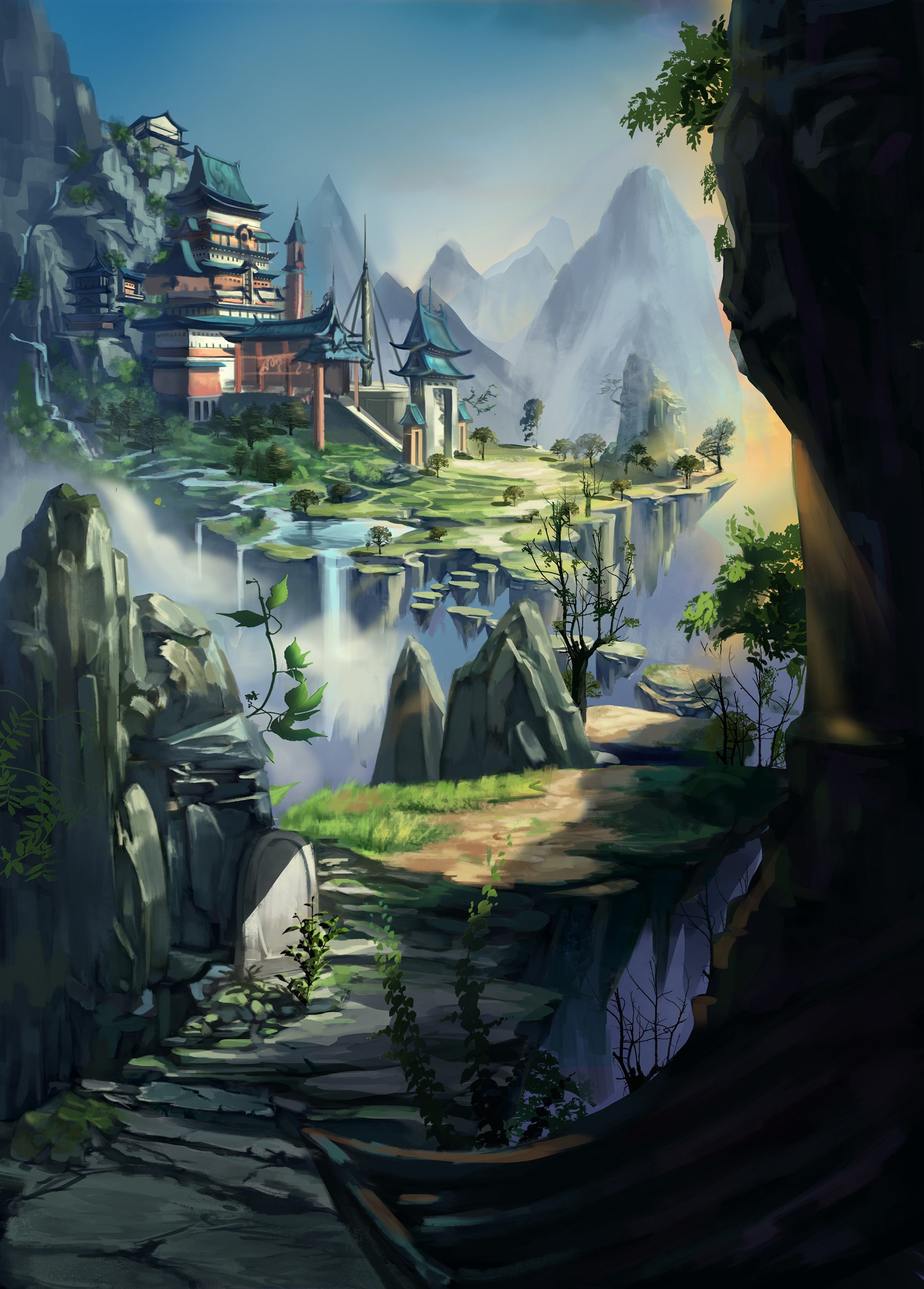 游戏场景角色原画设计 从插画到“猫先生1014”的创意空间